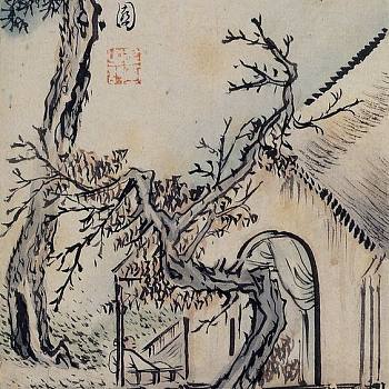 韩国韩式朝鲜族古典山水字画 (117)