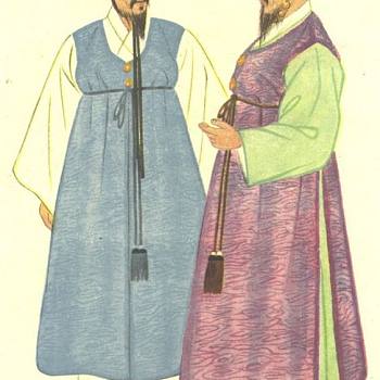 韩国韩式朝鲜族古典人物字画 (138)