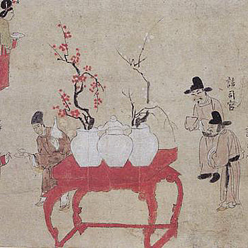 韩国朝鲜族韩式古典人物山水字画 (51)
