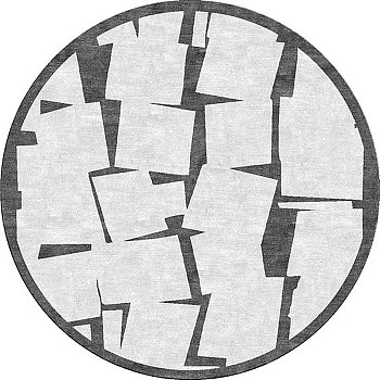 后现代轻奢抽象圆形地毯贴图下载 (135)
