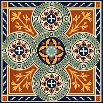 欧式地中海民族花纹瓷砖花砖贴图 (19)