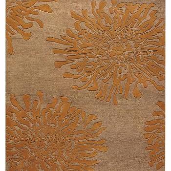 新中式菊花图案地毯材质贴图