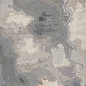 新中式水墨抽象地毯水纹地毯材质贴图 (8)