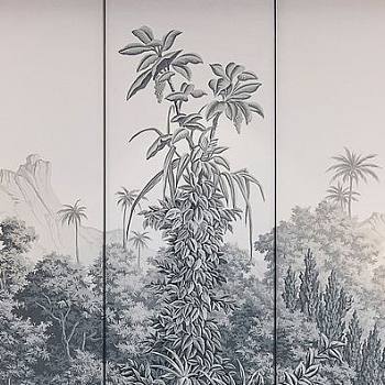 美式欧式法式植物油画壁纸壁布背景画 (9)