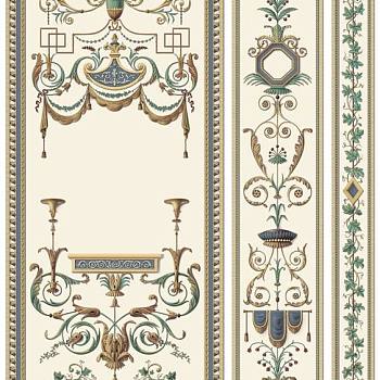 欧式法式花纹图案壁纸彩绘壁布 (4)