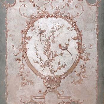 欧式法式花纹图案壁纸彩绘壁布 (16)