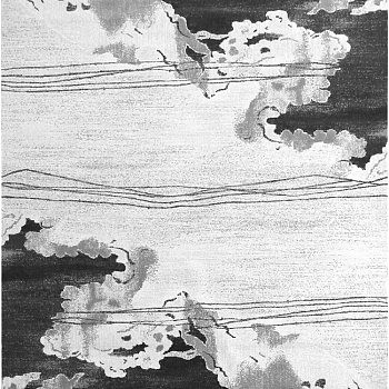 新中式水墨抽象图案地毯 (1)