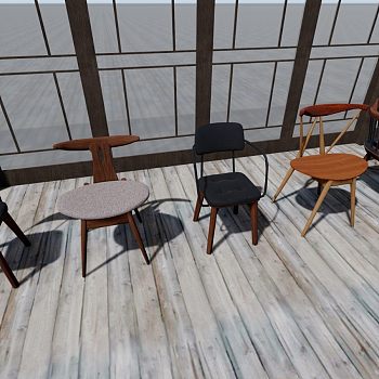 现代室内沙发 休闲木式座椅座椅
