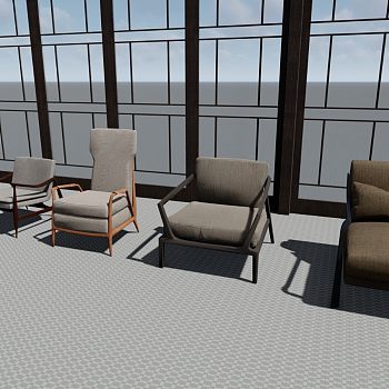 现代室内休闲沙发木式座椅座椅 凳子