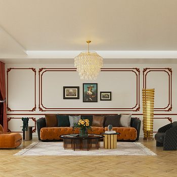 轻法式客厅沙发组合组合